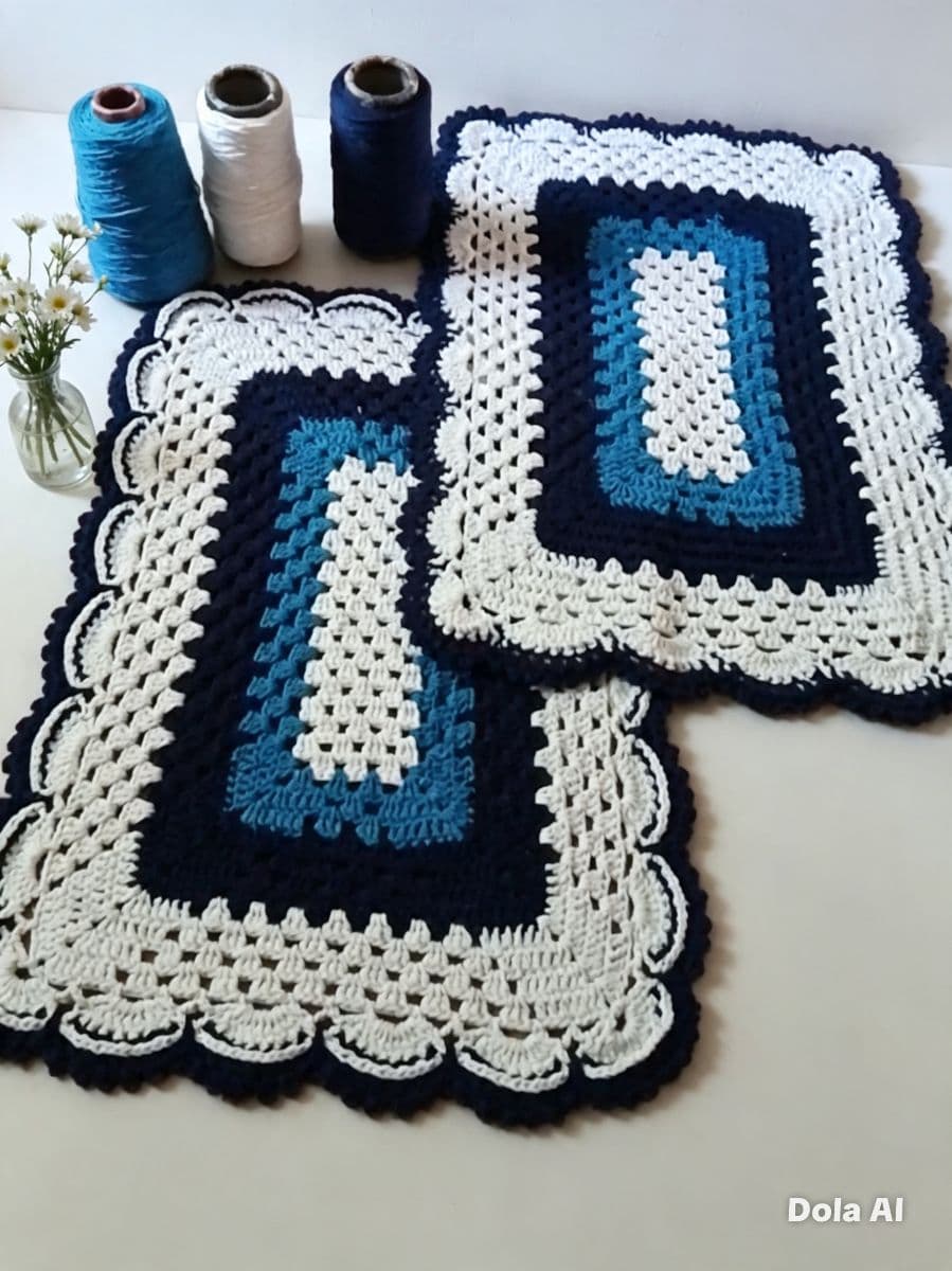 Tapetes de crochê avulsos