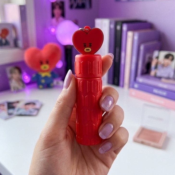 Porta Lip Balm BT21 com Chaveiro | Escolha seu Personagem | Suporte para Hidratante Labial - Foto 2