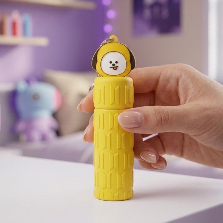 Porta Lip Balm BT21 com Chaveiro | Escolha seu Personagem | Suporte para Hidratante Labial - Foto 3