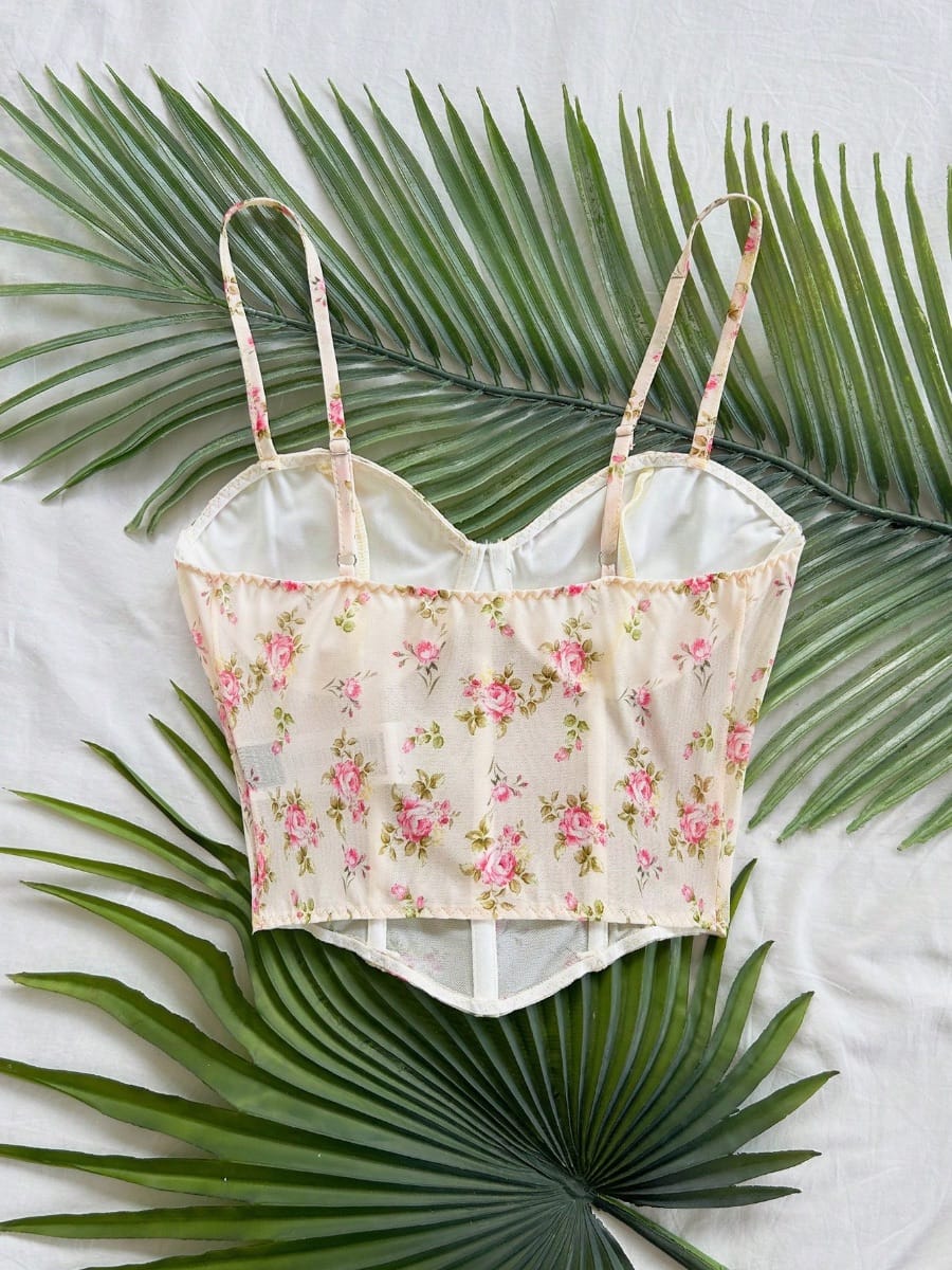 Top Floral Feminino Modelagem Versátil - Foto 3