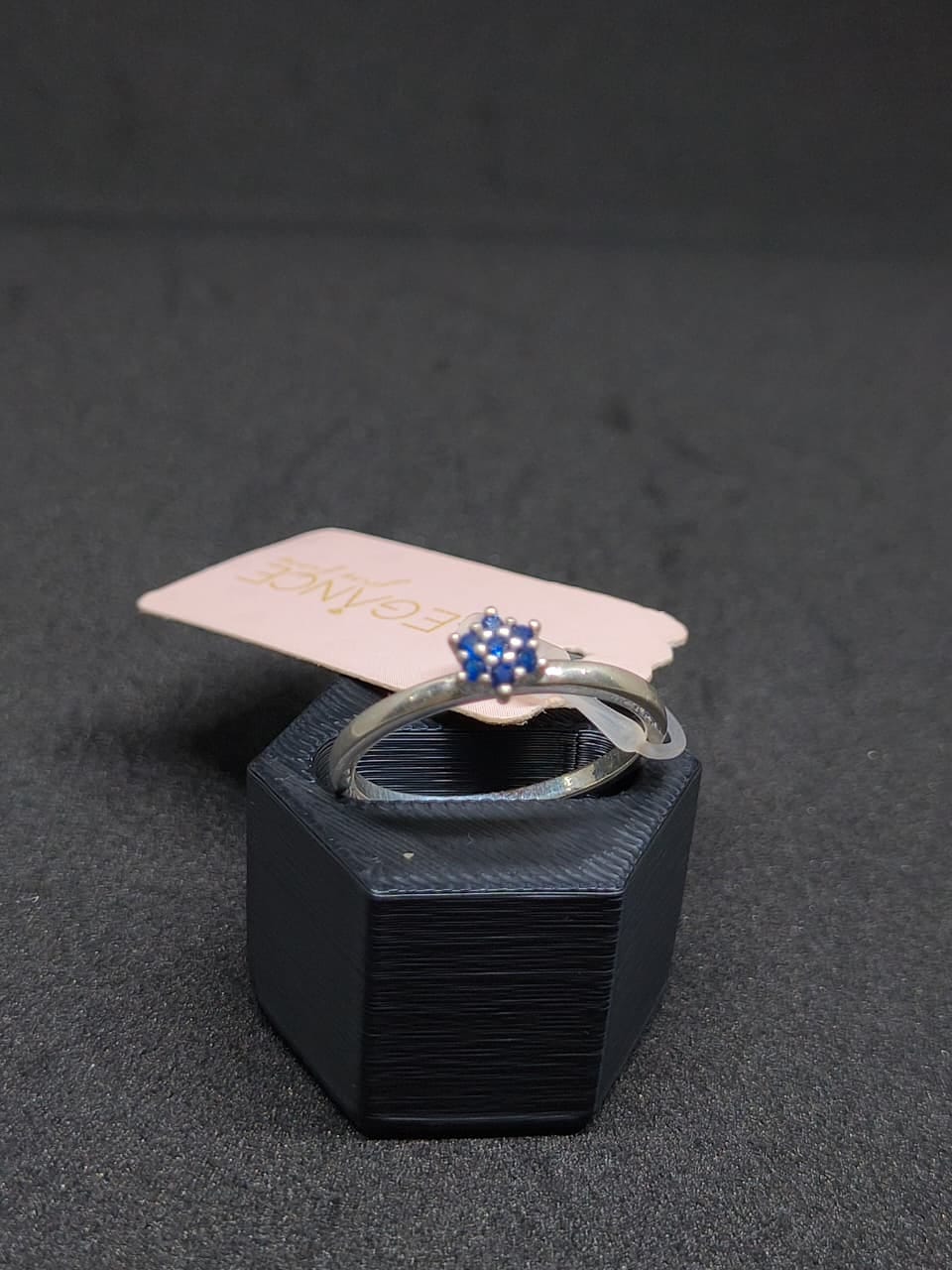 Anel Flor Azul com Zircônia – Elegance - Foto 1