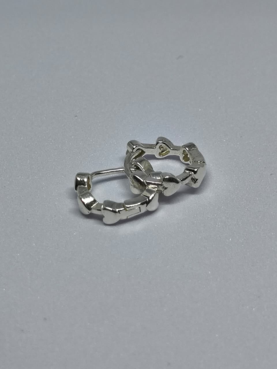 Brinco Argola Coração – Elegance - Foto 1