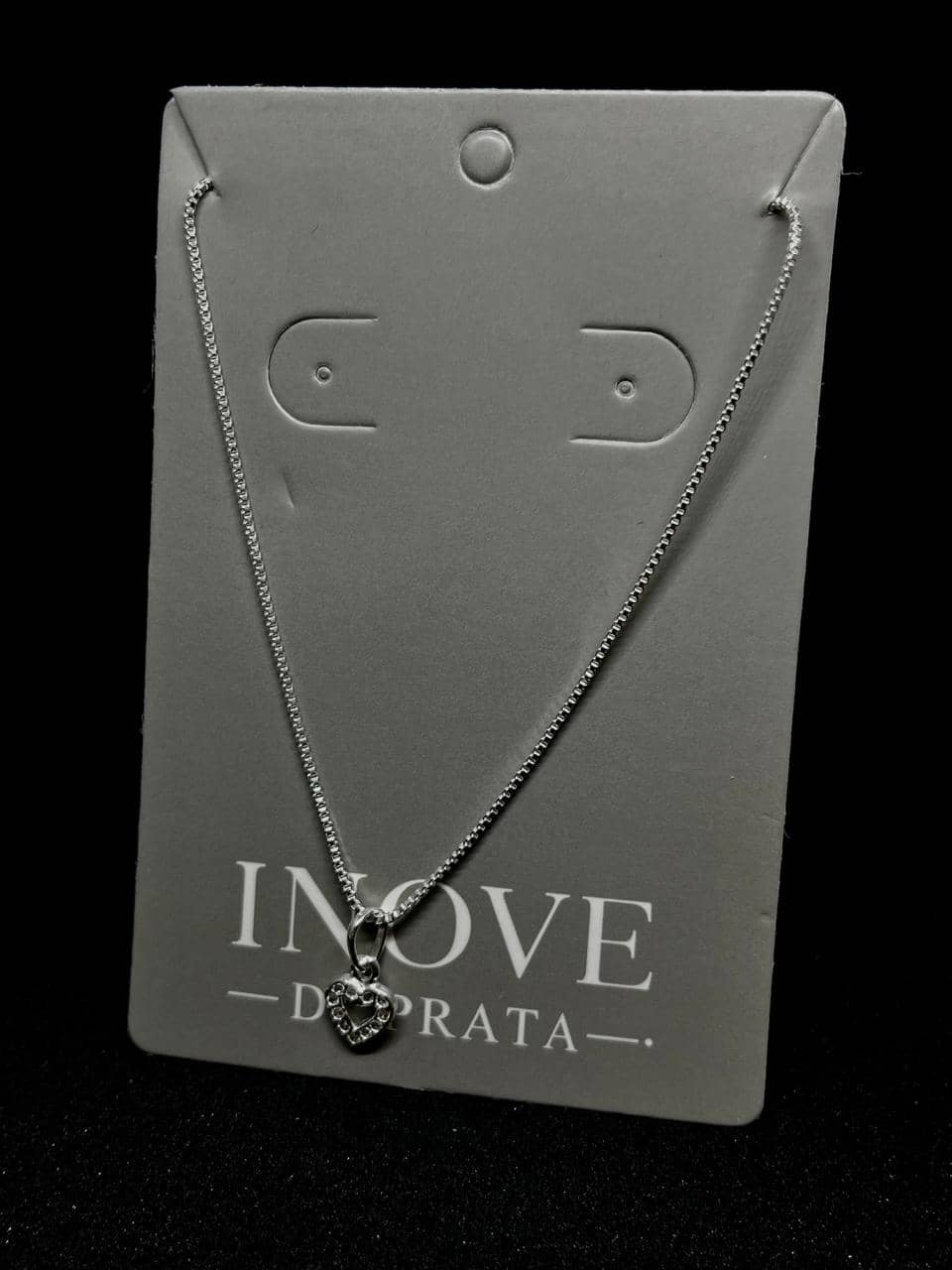 Colar de Coração Inove Di Prata
