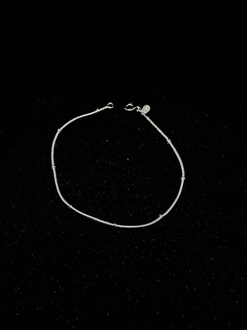 Pulseira Rabo de Rato com Bolinha Inove Di Prata