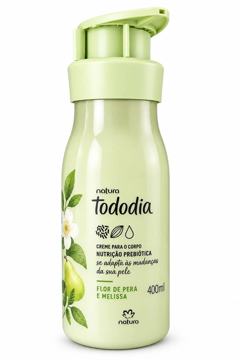 Creme Desodorante Nutritivo para o Corpo Natura Tododia Flor de Pera e Melissa 400ml