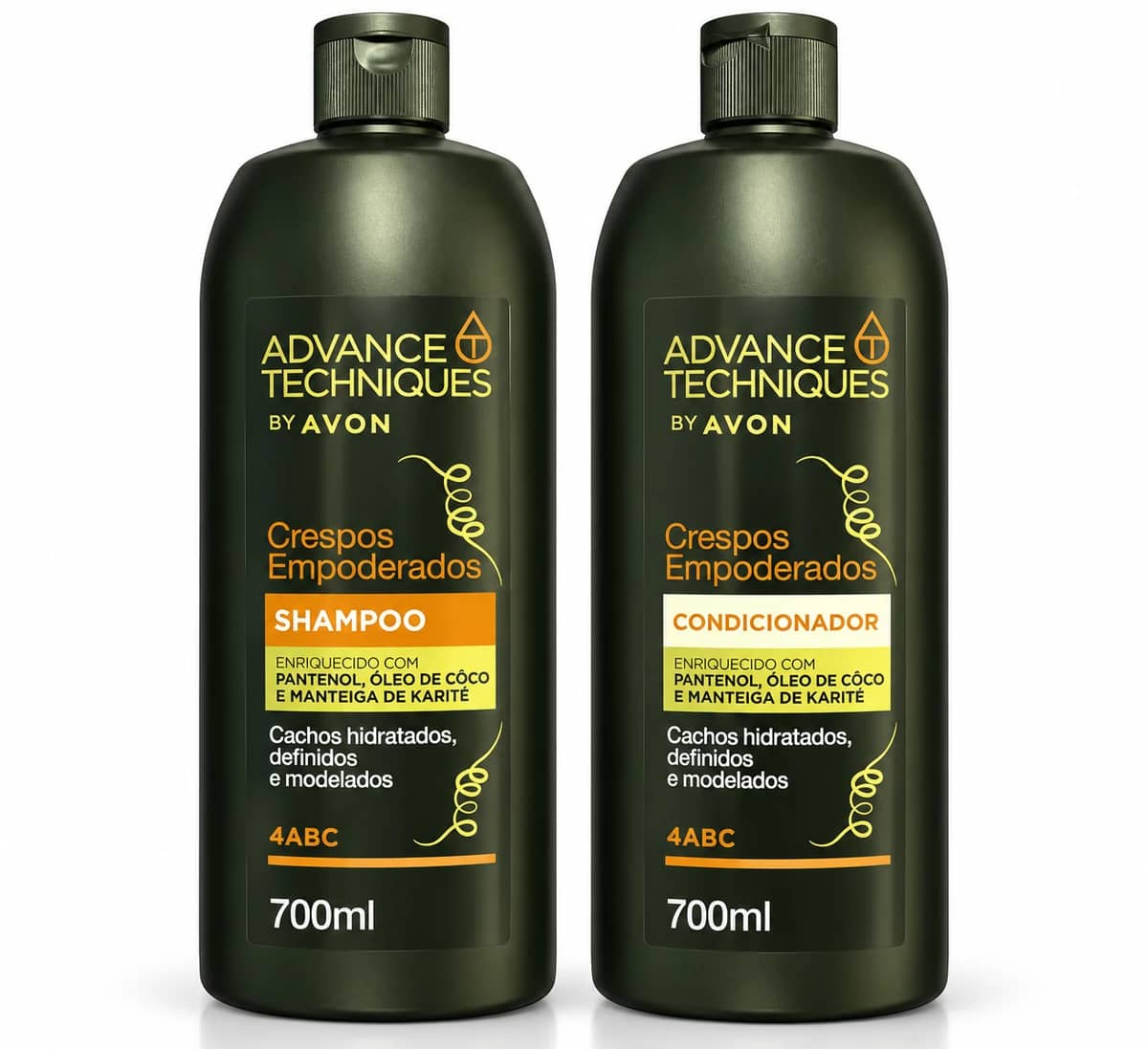 Kit Avon Advance Techniques Crespos Empoderados – Shampoo + Condicionador 700ml