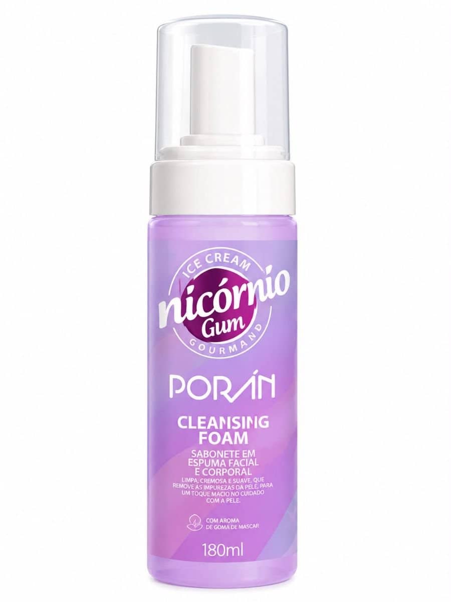sabonete em espuma facial e corporal