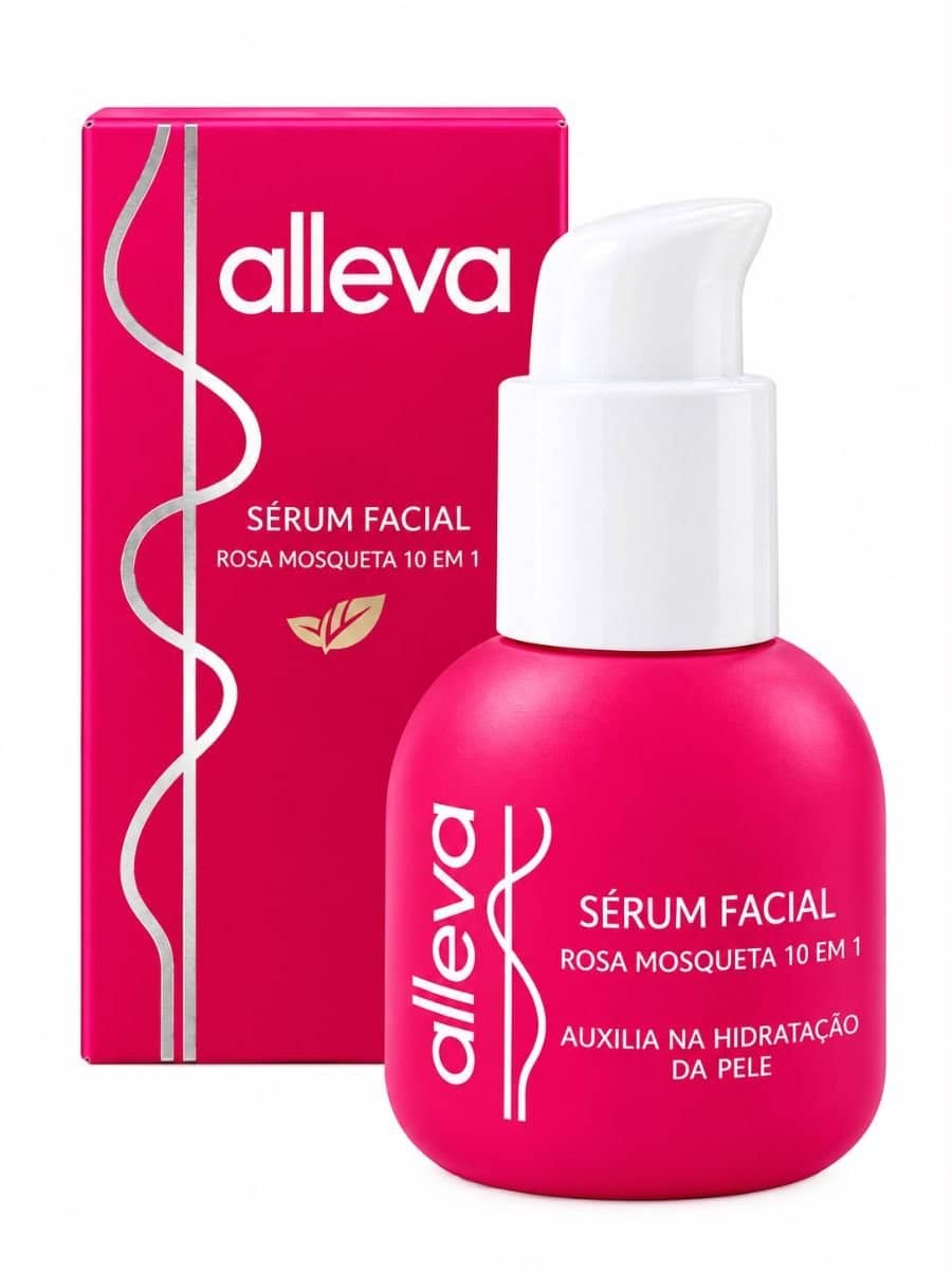 SÉRUM FACIAL DE ROSA MOSQUETA 10 EM 1 AUXILIA NA HIDRATAÇÃO DA PELE