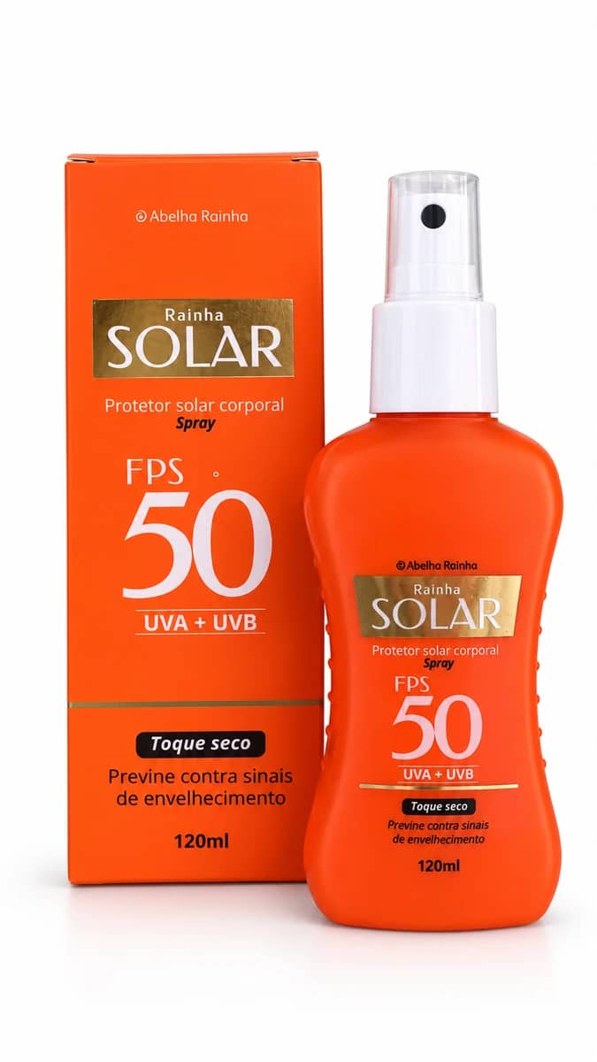 Protetor Solar Corporal Abelha Rainha Linha Rainha Solar FPS 50 120ml