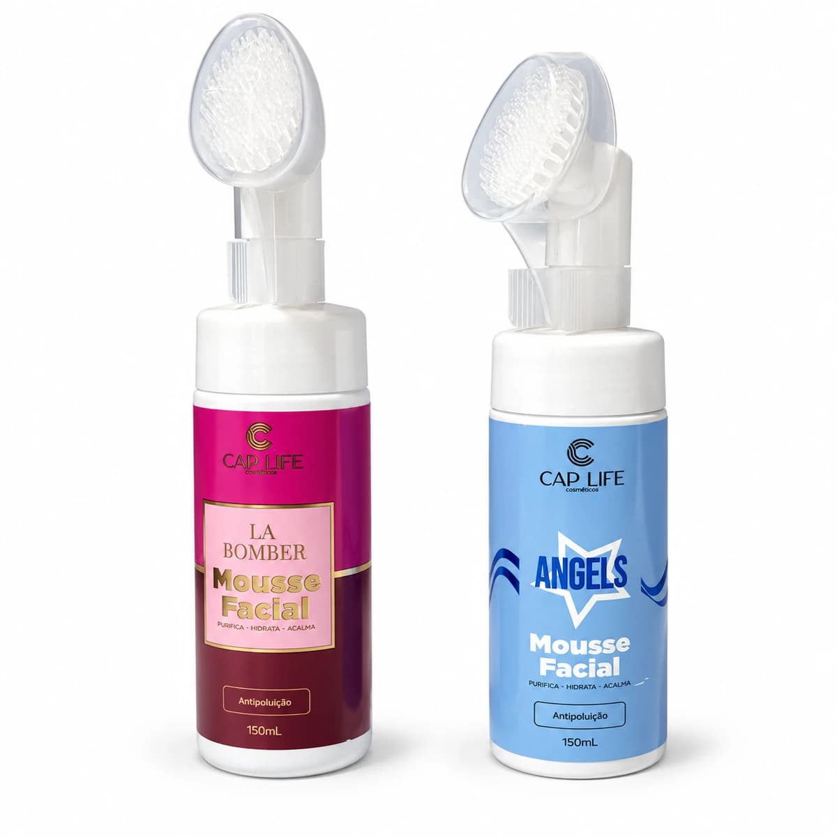 Mousse facial Cap Life com escova 150 ml