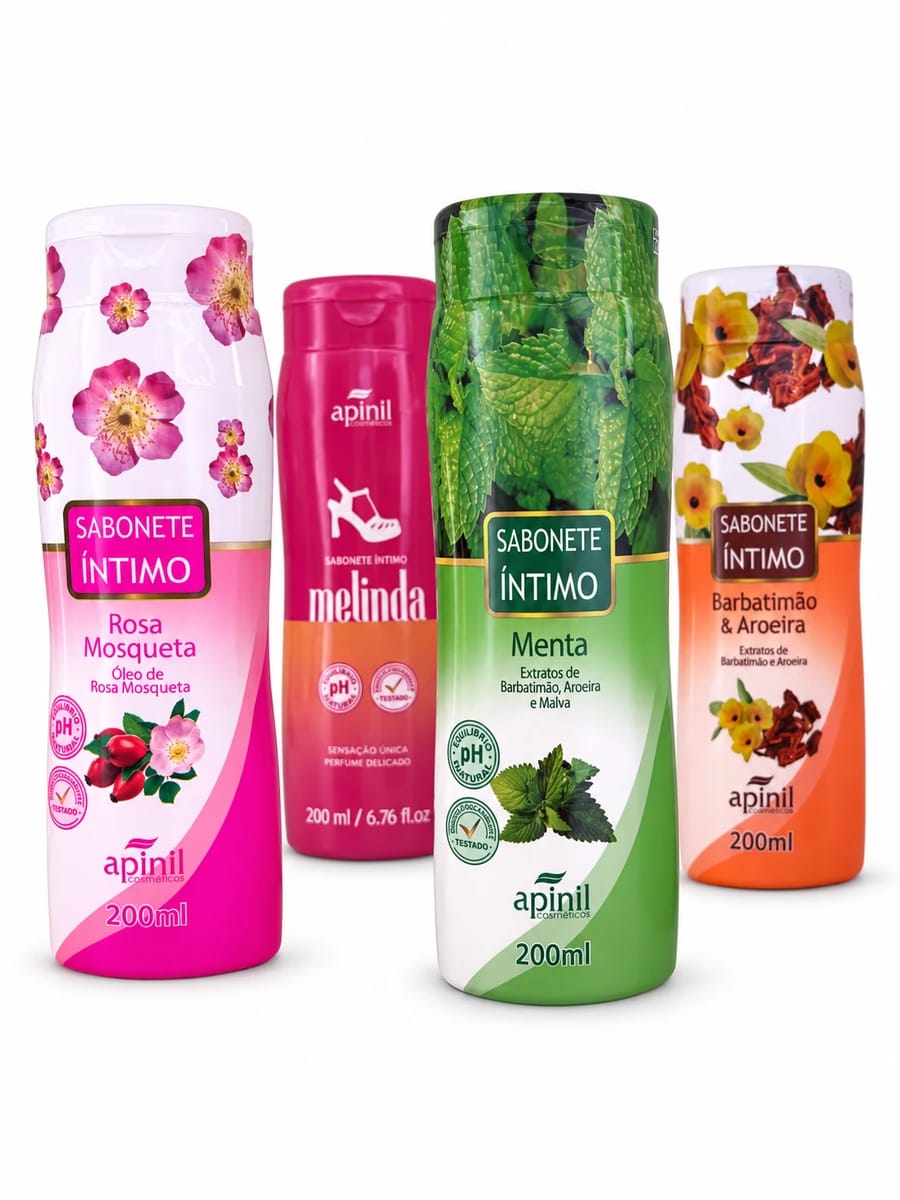 Sabonete Líquido Íntimo Apinil 200ml - Foto 1