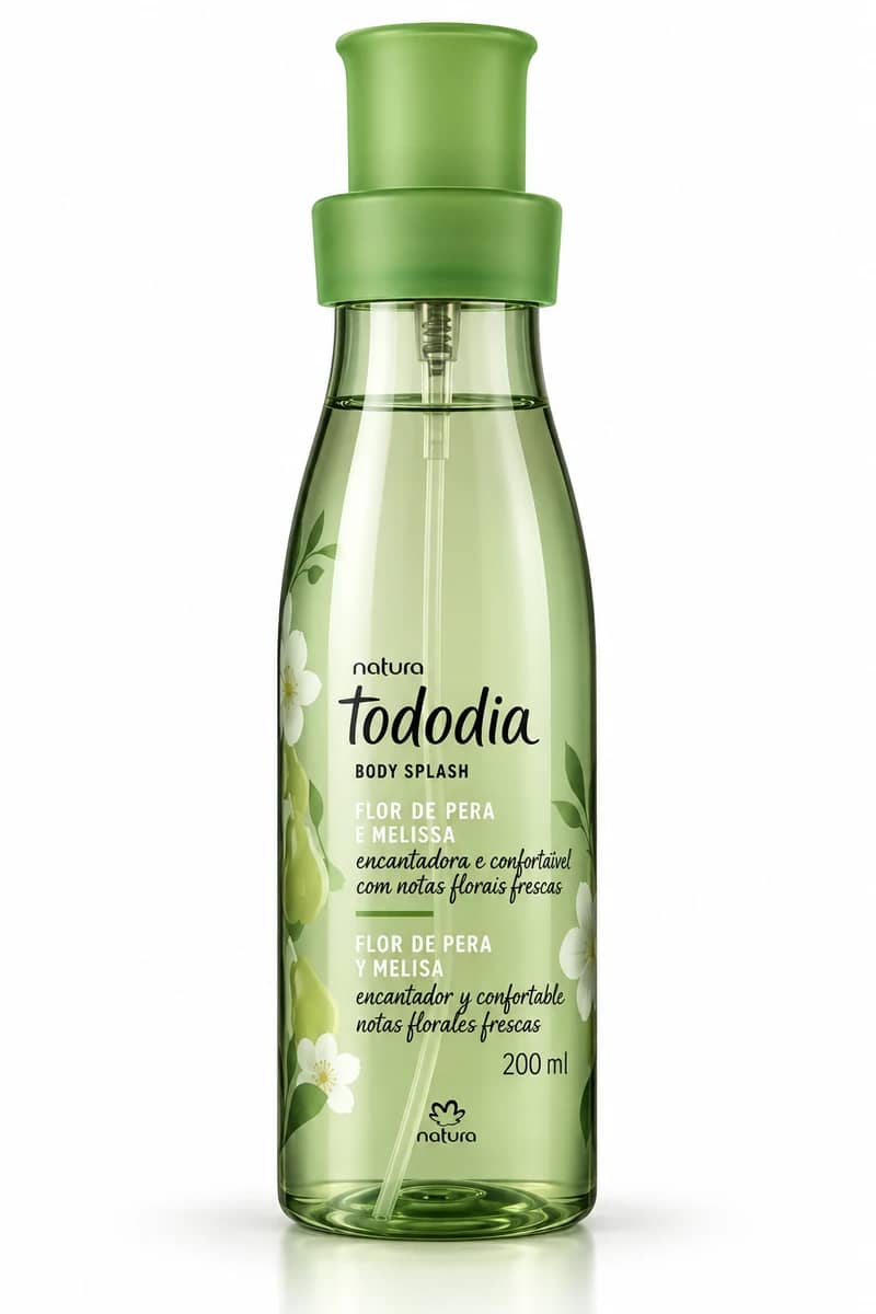 Body Splash Desodorante Colônia Natura Tododia Flor de Pera e Melissa 200ml