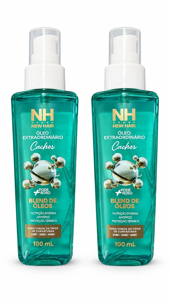 Óleo Extraordinário New Hair Cachos Blend de Óleos Nutritivos 100ml