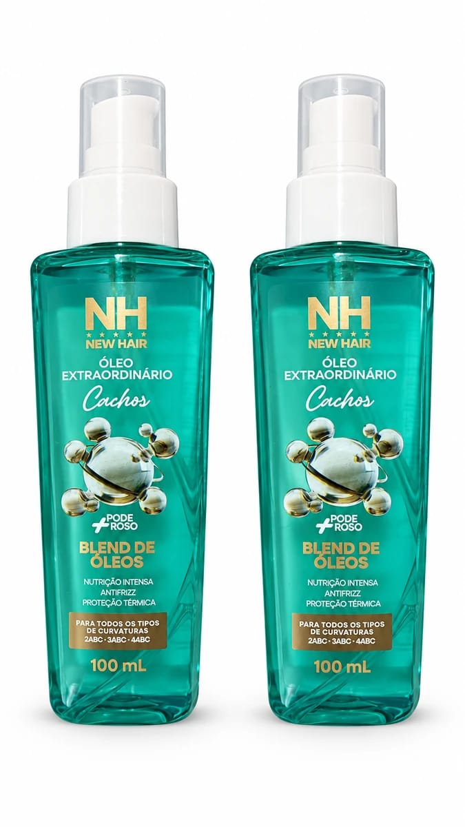 Óleo Extraordinário New Hair Cachos Blend de Óleos Nutritivos 100ml - Foto 1