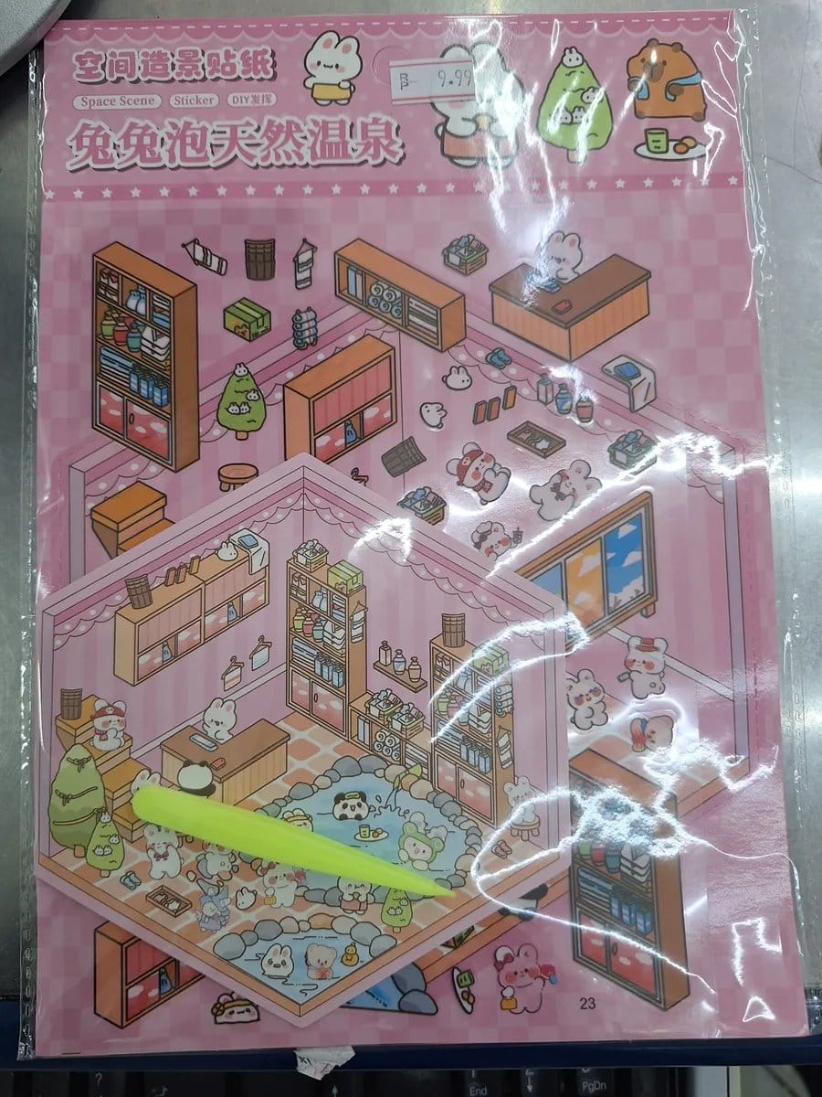 Sticker book com.pinça troca de ambiente - Foto 2