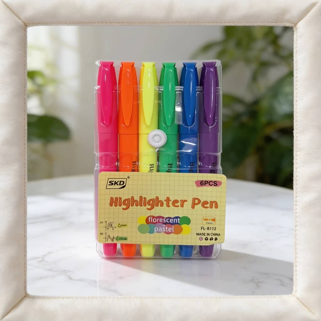 Kit marca texto 6 unidades