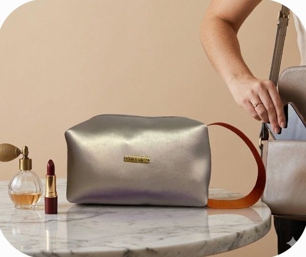 Necessaire Box, couro sintético - Foto 1