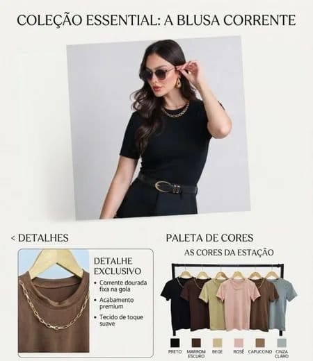Camiseta Feminina Canelada Baby Tee Manga Curta M Ao Gg - Foto 1