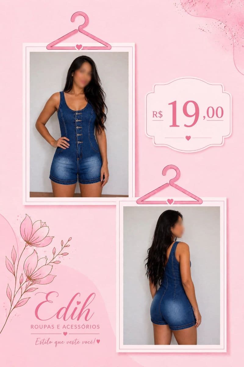 Macacão/ jardineira Jeans azul 💙