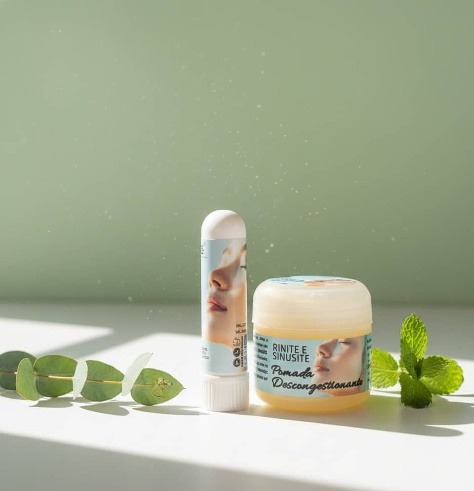 🌿 Kit Aromastick + Pomada Descongestionante - Alívio natural para sinusite e rinite
