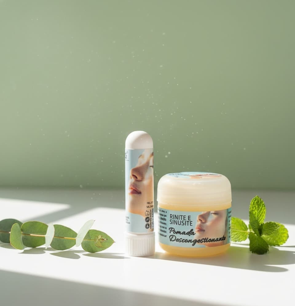 🌿 Kit Aromastick + Pomada Descongestionante - Alívio natural para sinusite e rinite