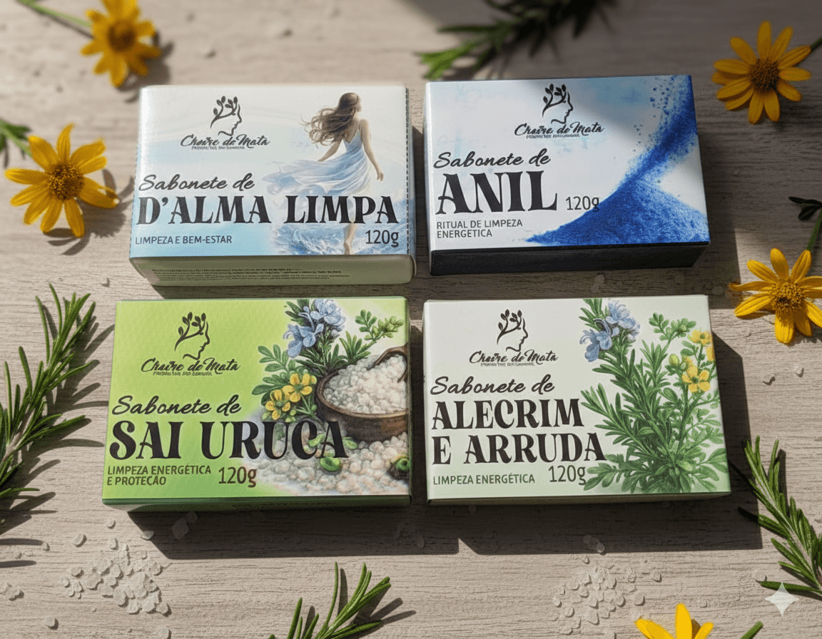 Kit Sabonetes Energéticos – Limpeza e Proteção Espiritual ✨