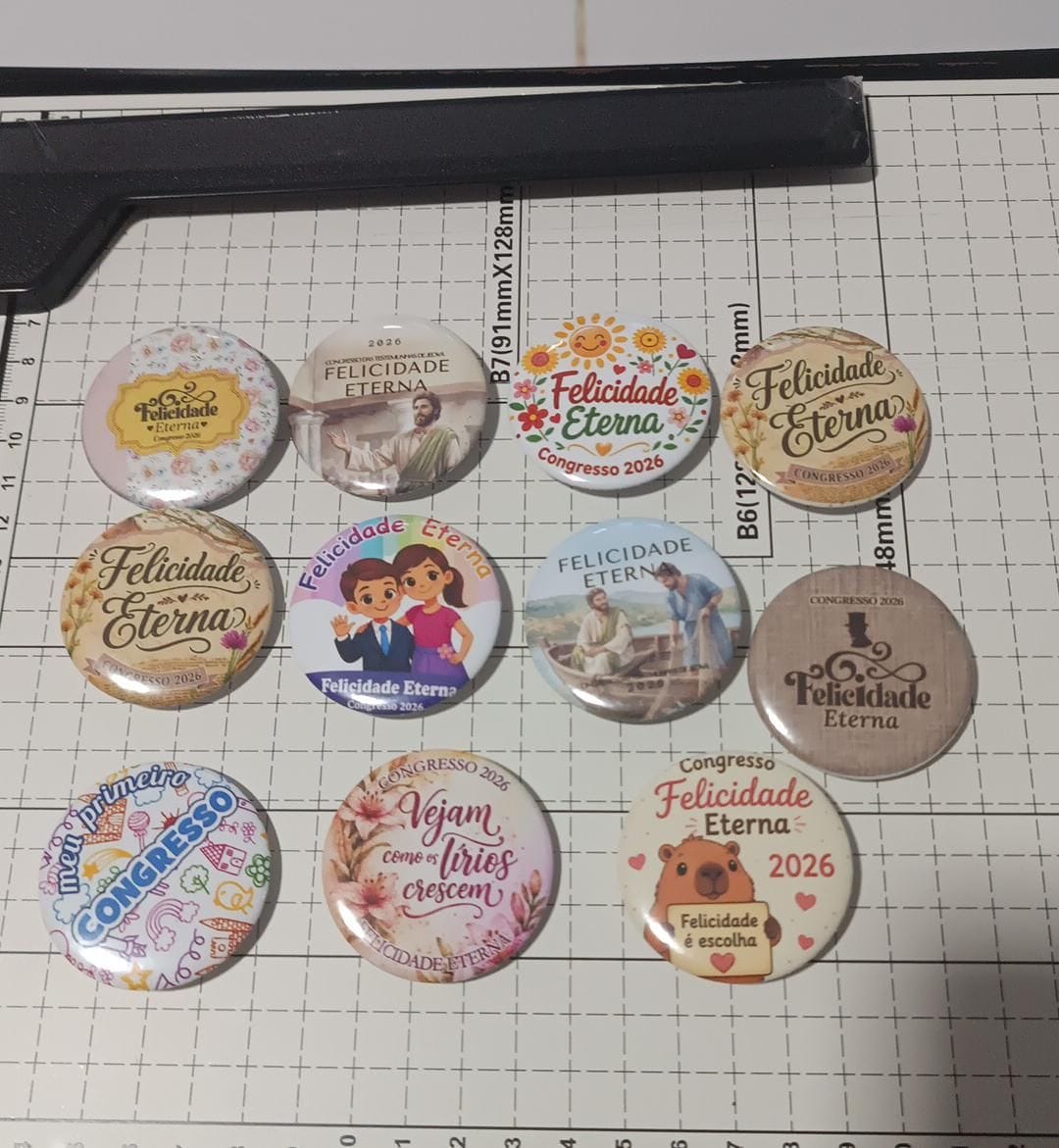 Bottons Personalizados 4,4cm - Foto 3