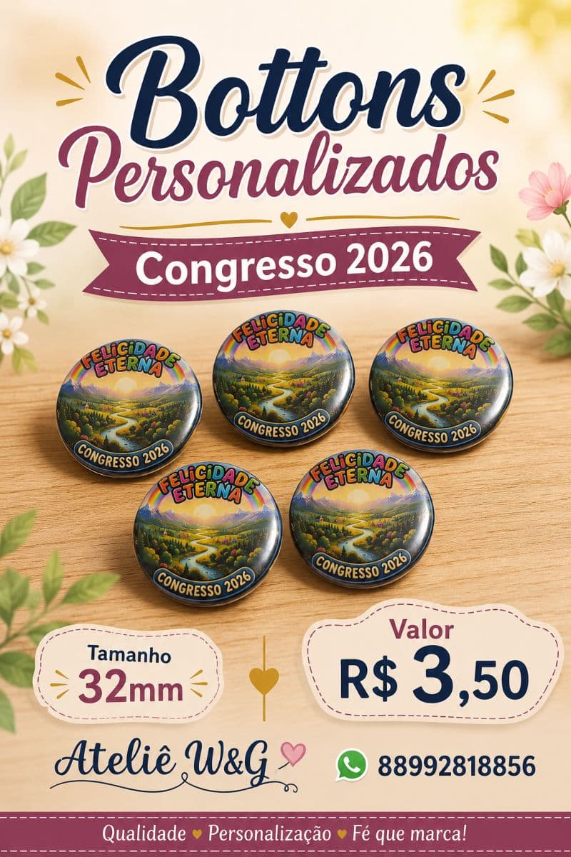 Bottons personalizados 32mm