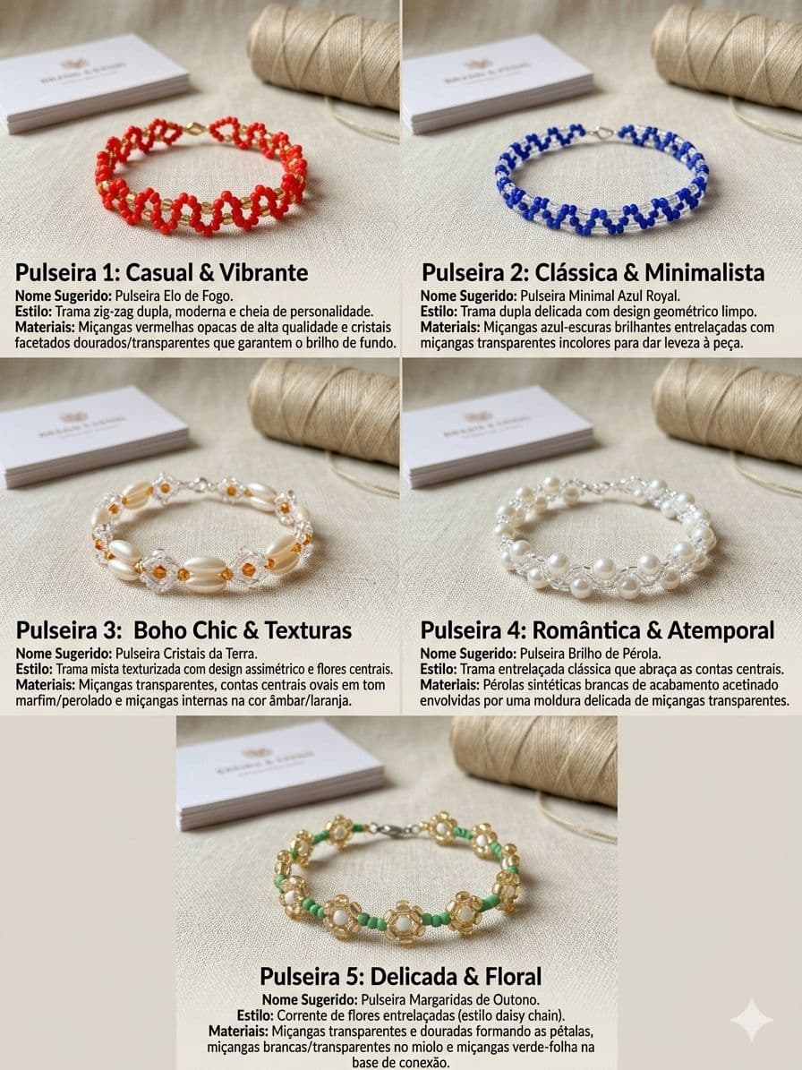 Pulseira de missangas