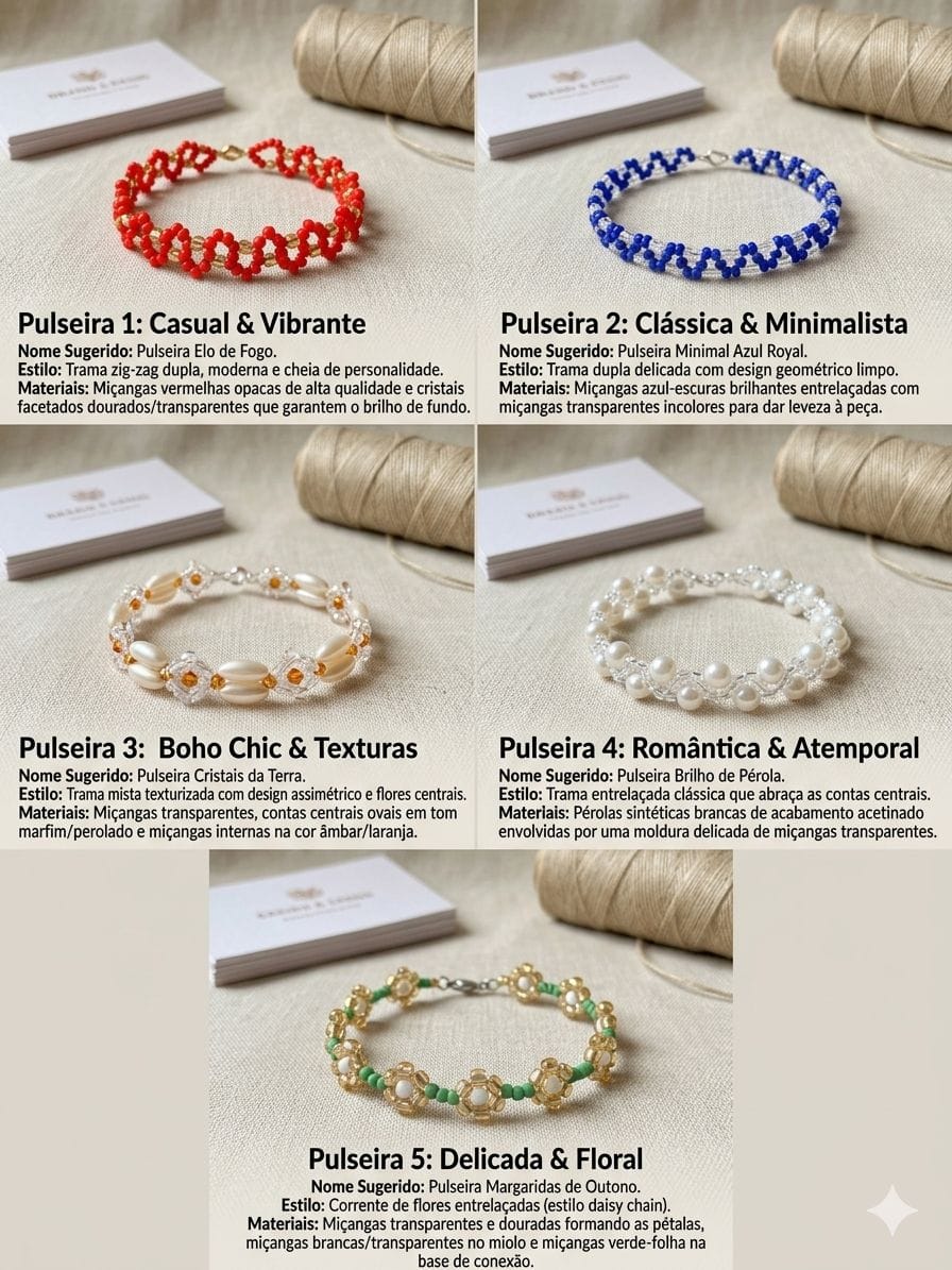 Pulseira de missangas - Foto 1