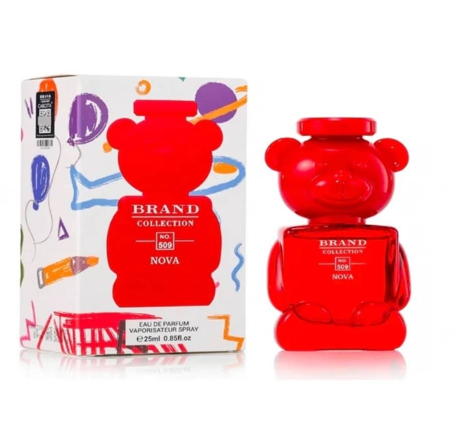 509-inspiração moschino perfume vermelho nova 25 ml