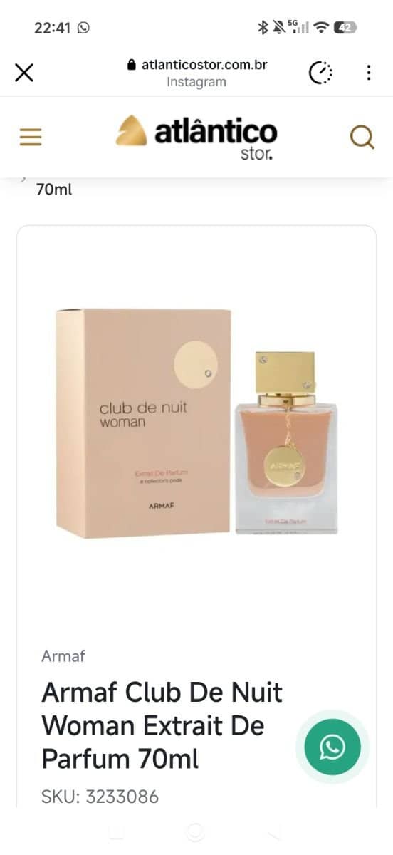 Armaf Club De Nuit Woman Extrait De Parfum 70ml