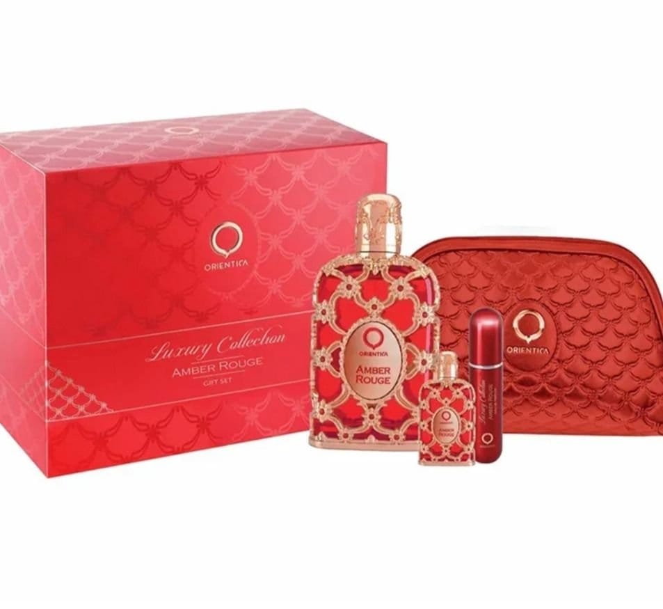 Kit amber Rouge orientica 80ml+necess + 2 perf de bolso - Foto 1