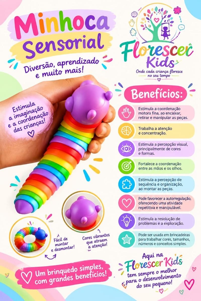 Minhoca sensorial - Foto 1