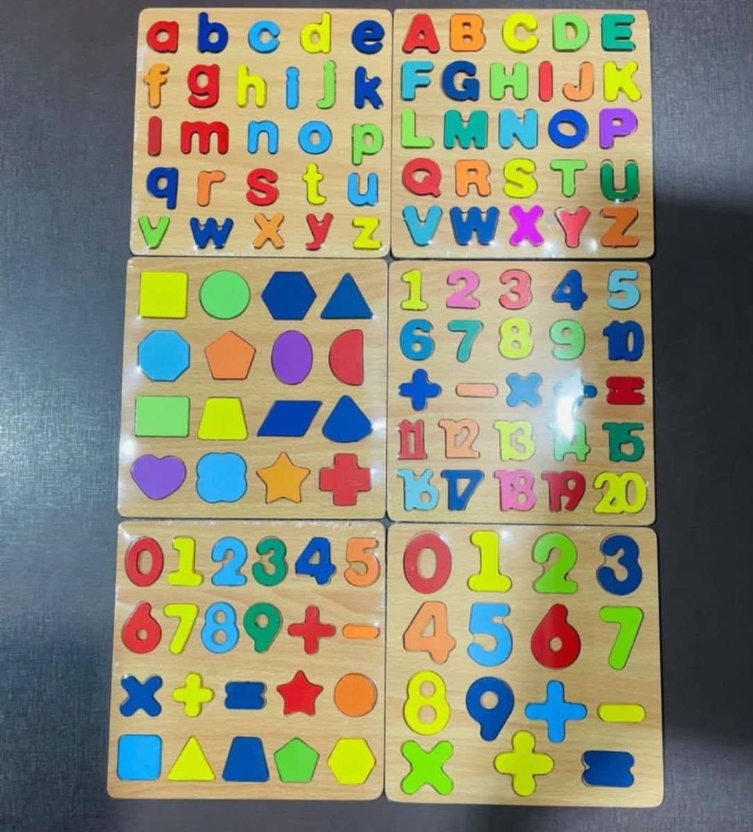 Alfabeto número e fôrmas geometria