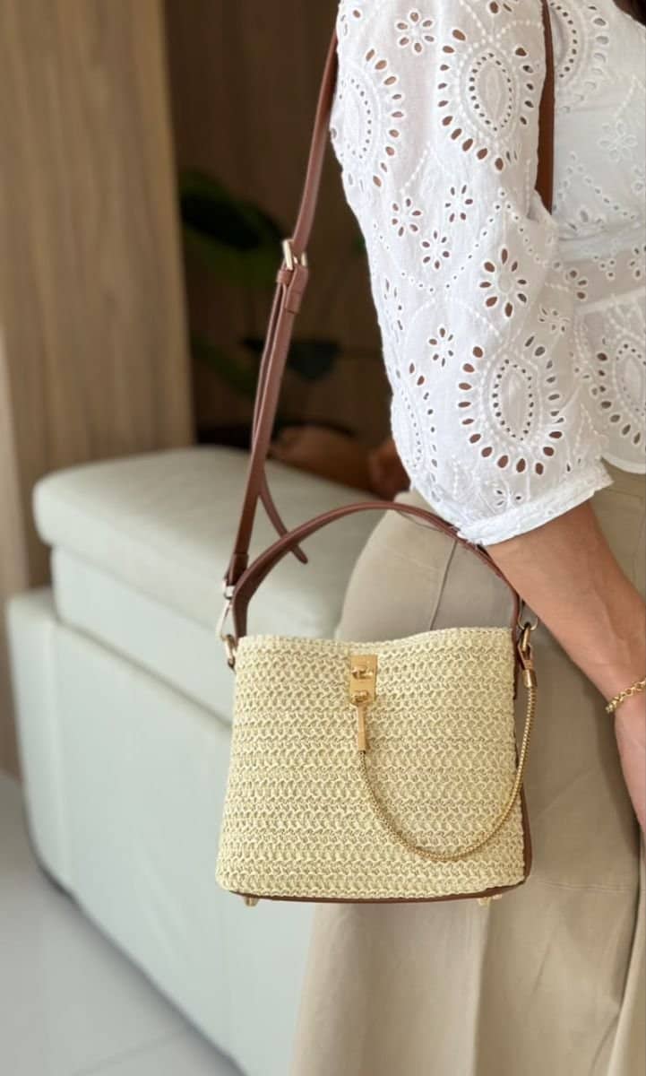 Bolsa em palha