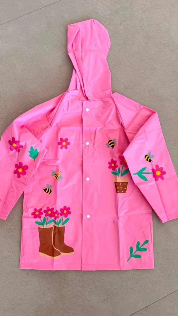 Capa de chuva infantil