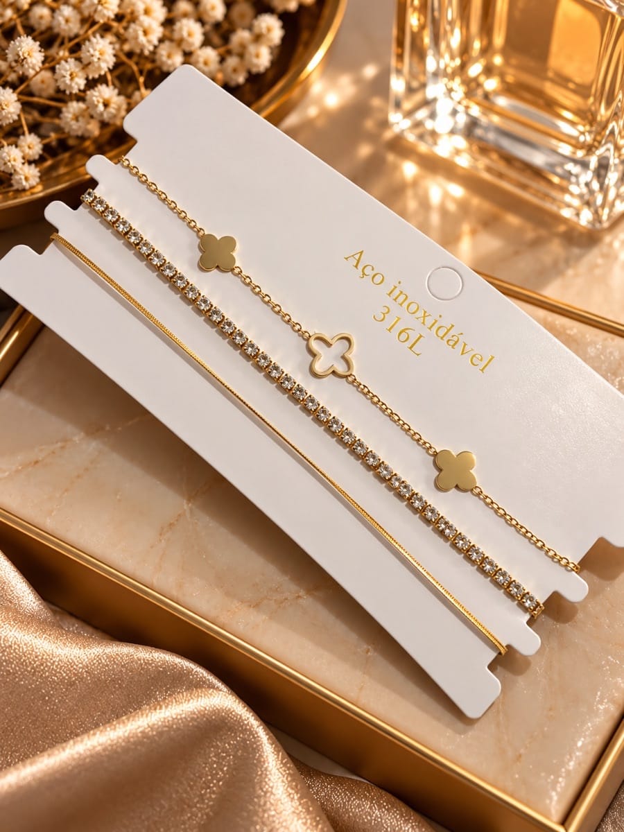 Pulseiras folheadas - Foto 1