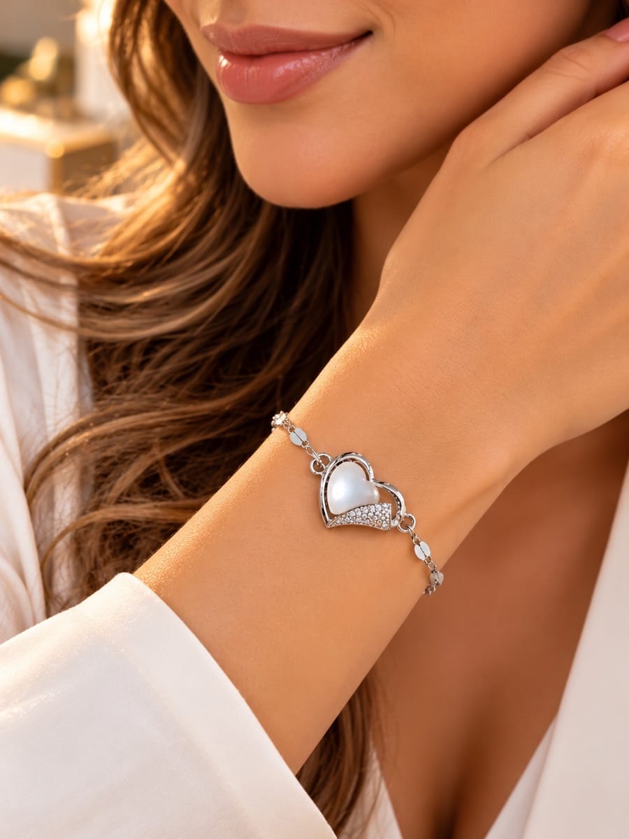 Pulseira na cor prata - Foto 1