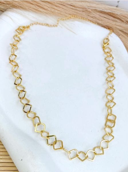 Colar corrente Folheada a Ouro 18k - Foto 1