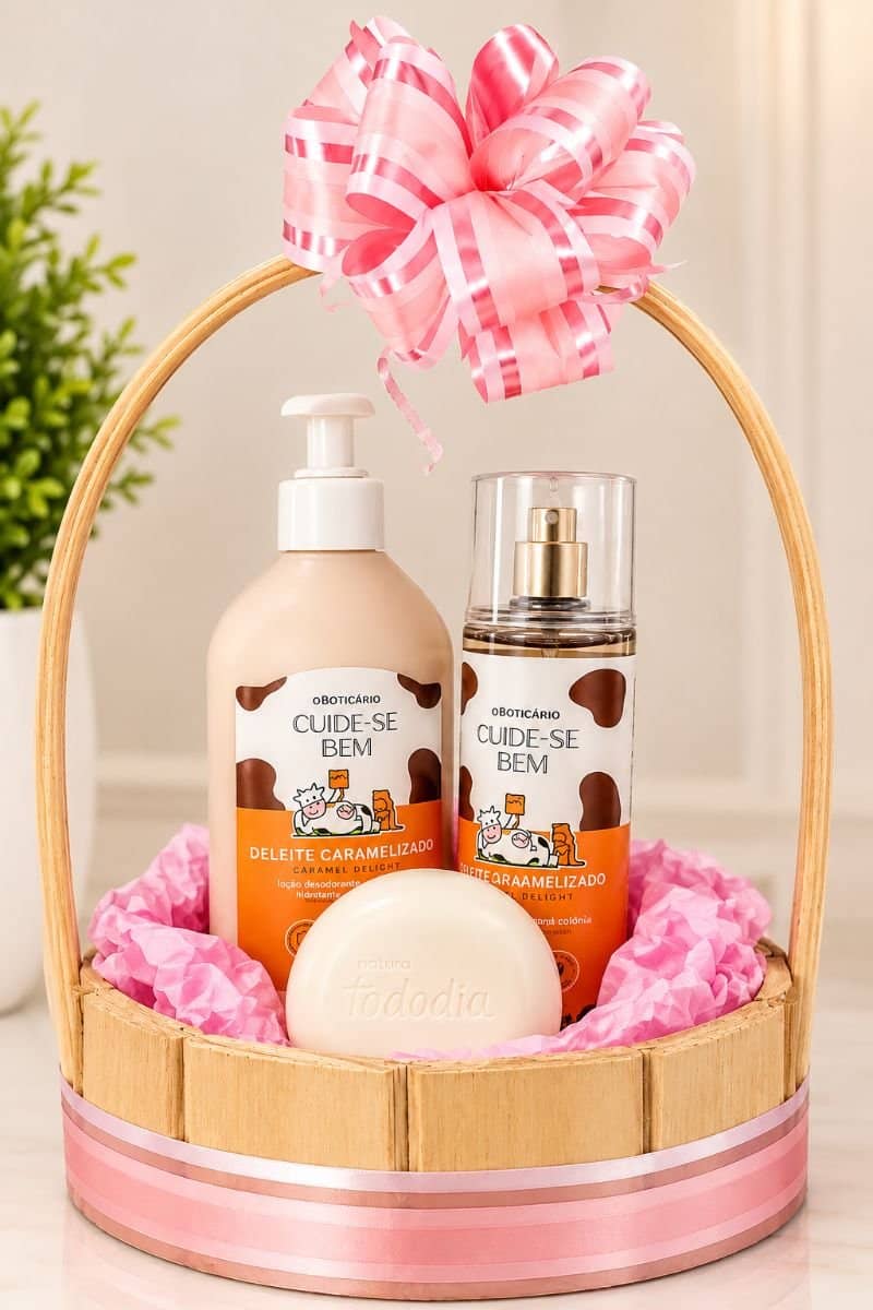 🎁 Cesta Presente Cuide-se Bem — Deleite Caramelizado