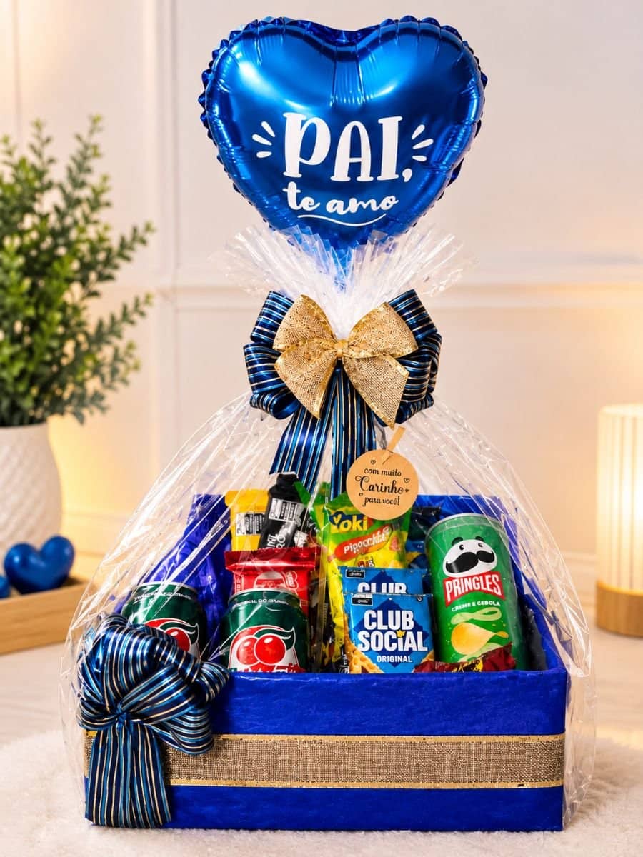 🎁 Cesta Presente Especial para Pai – “Pai, Te Amo”