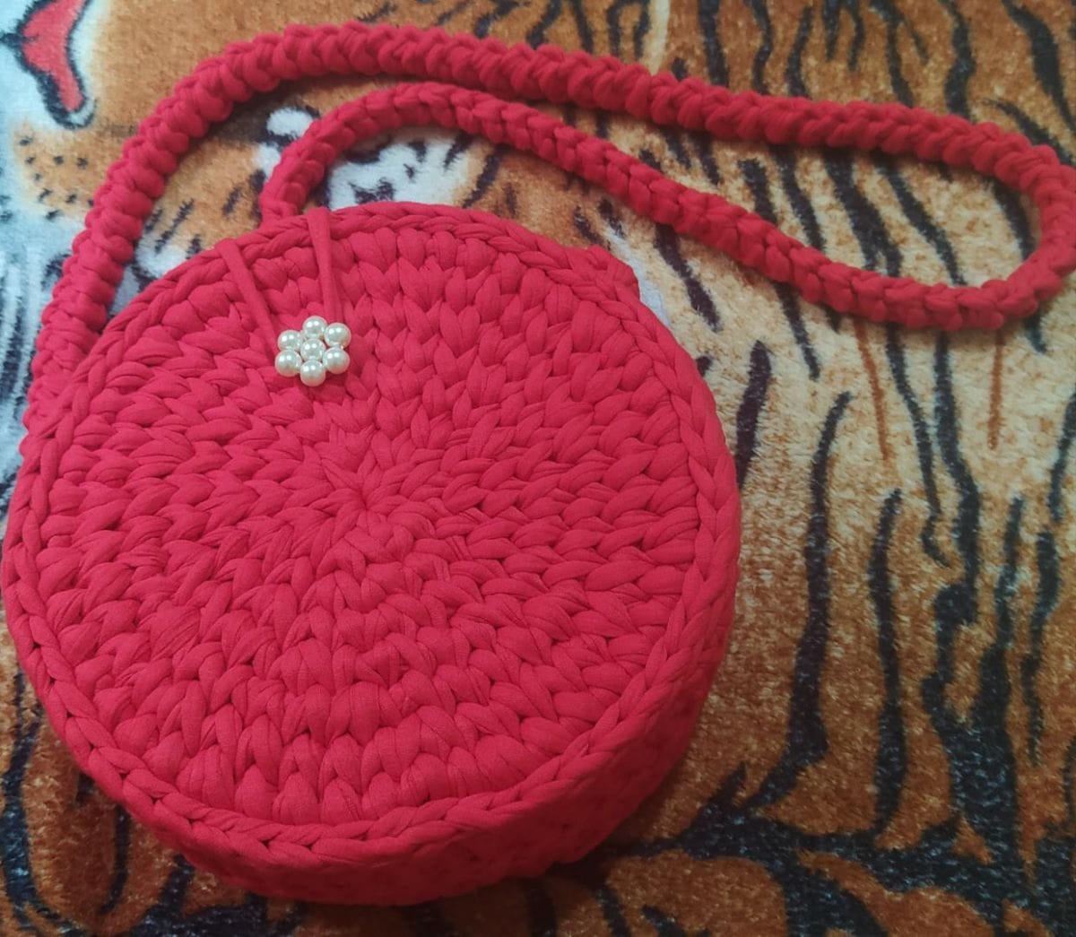 Bolsas Redonda em Fio de Malha (Mãe e Filha) - Foto 2