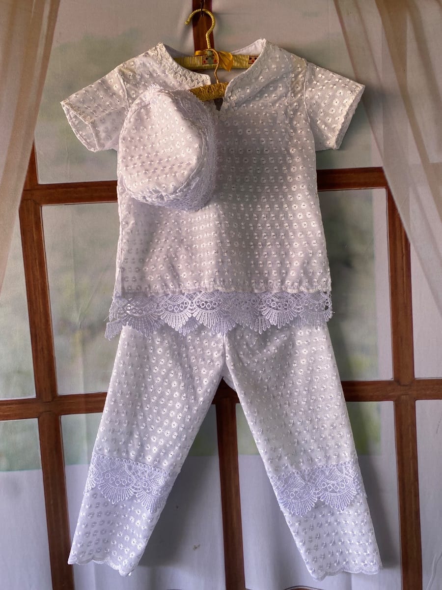 Conjunto infantil 01- 05 anos Branco - Foto 1