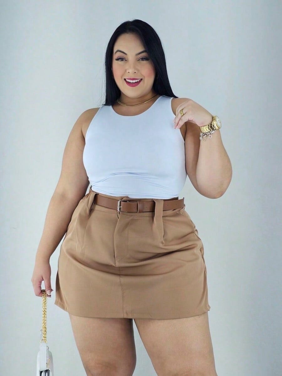 Short saia plus size - Foto 1