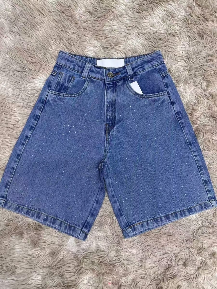 Bermuda jeans short Denim básico - Foto 1
