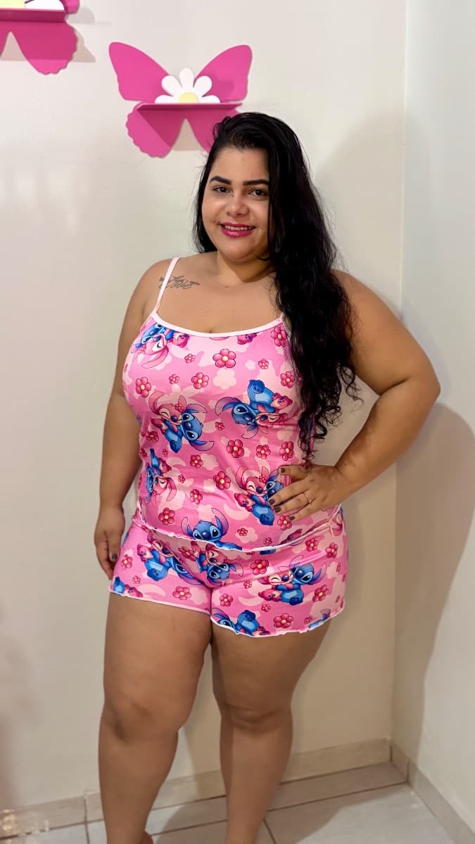 Alça com short - estampado