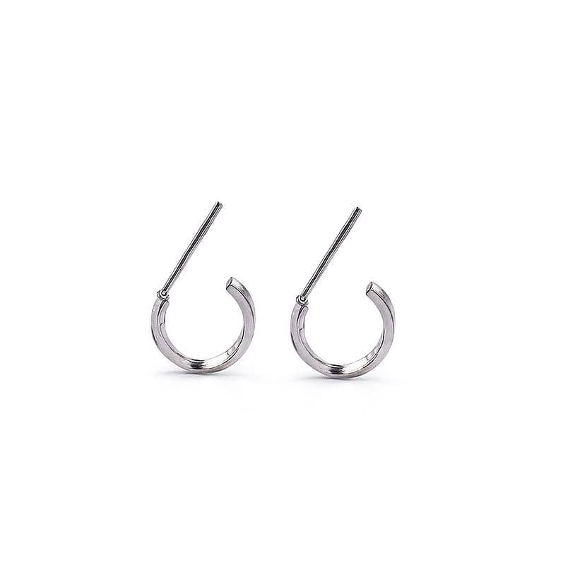 Argola de aço inox, fio torcido 1 cm 1852026