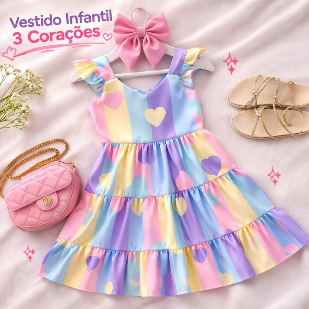 Vestido Infantil Luxo Premium Menina - Foto 1