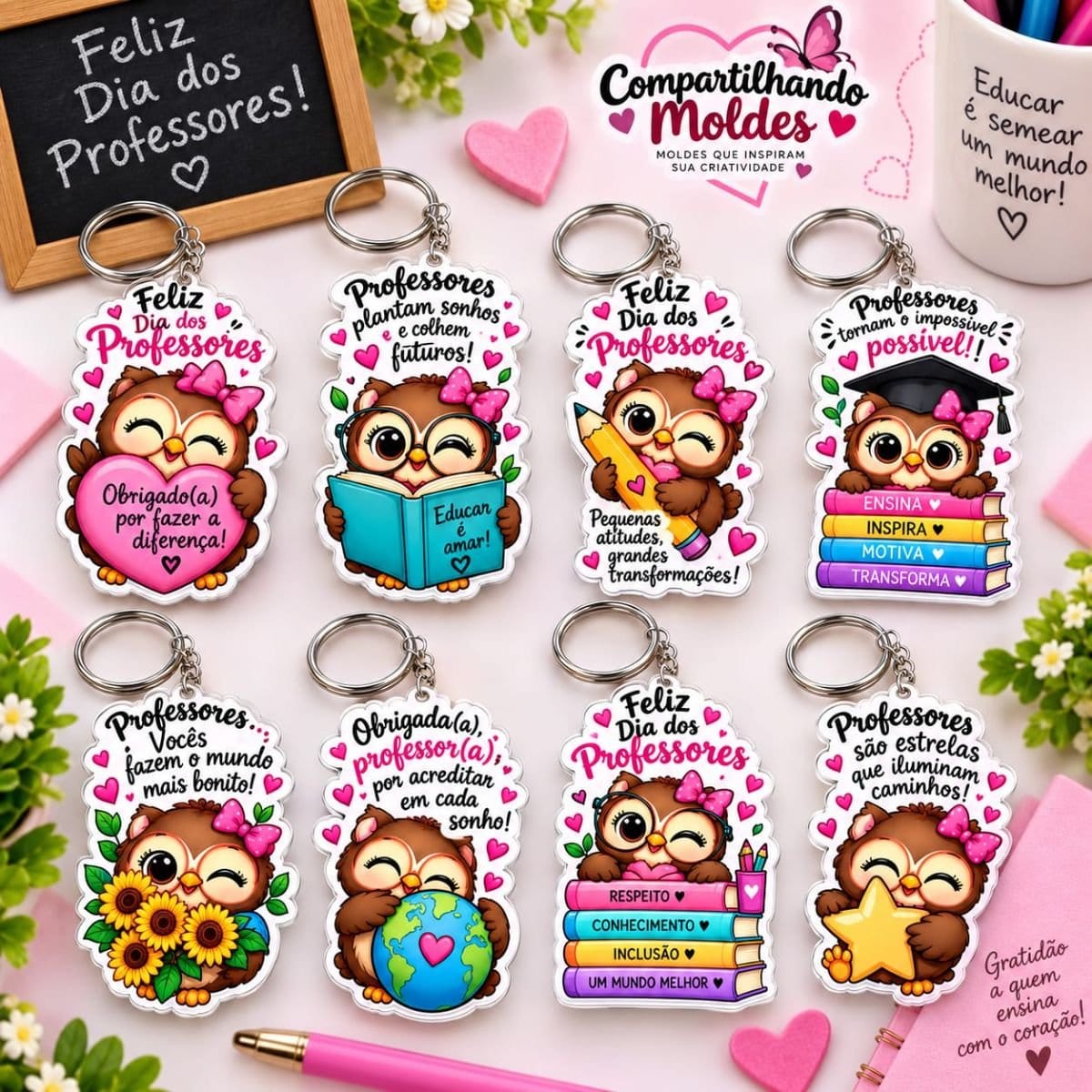 CHAVERINHOS PERSONALIZADOS DIA DOS PROFESSORES - Foto 1